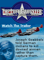 Calling them ''Luft Gangsters'' (Air Gangsters) Joseph Goebbels told the German people that downed U.S. airmen would kill any women or children they encountered, and they should be murdered rather than being captured. Dozens of airmen were killed. This documentary is about one ''Tuskegee airman'' who was shot down, captured and sent to a POW camp. Click open and watch the trailer, or rent the movie.